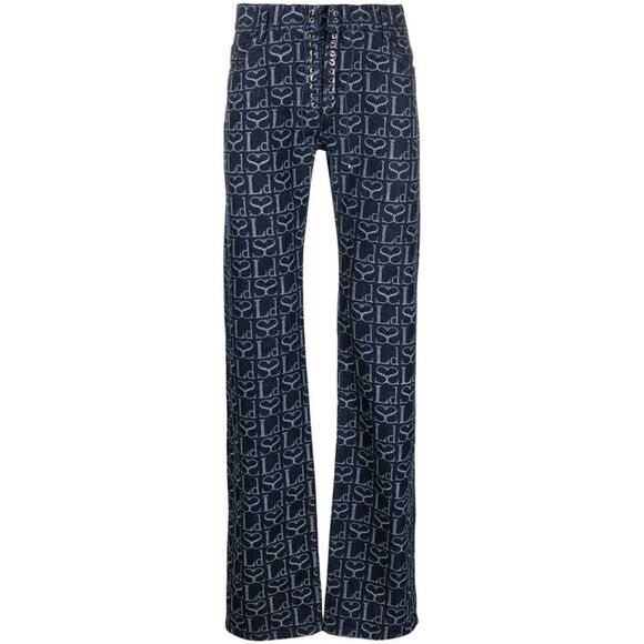 Ludovic De Saint Sernin Women Jeans With Logo - Picture 1 of 5